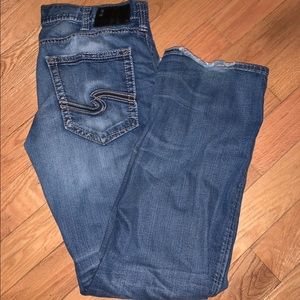 Men’s Silver Bootcut Jeans